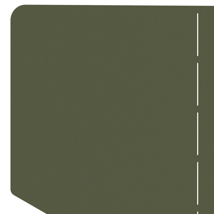 Margine pentru gazon 4 buc. 100 x 45 cm Oțel Verde măsliniu - WALTI WALTI