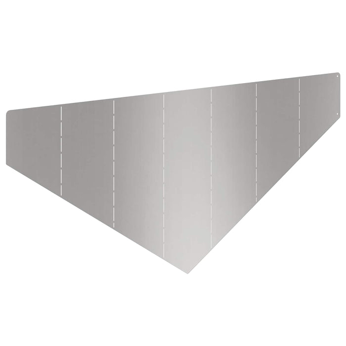 Margine pentru gazon 100 x 45 cm Oțel Argintiu - WALTI WALTI