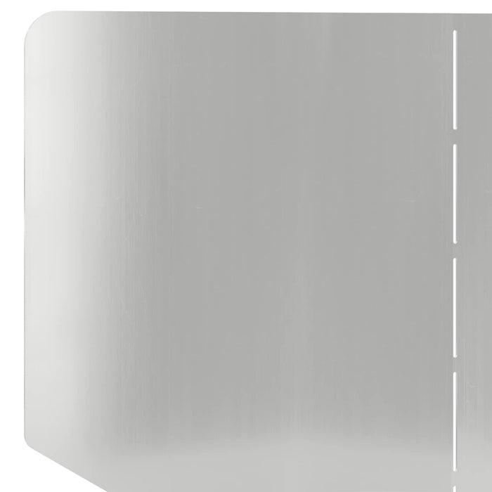 Margine pentru gazon 100 x 45 cm Oțel Argintiu WALTI
