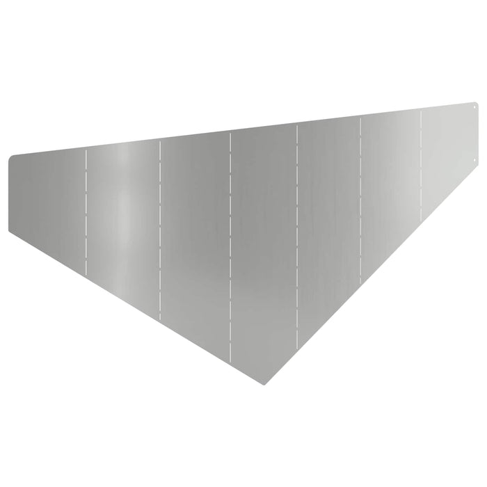 Margine pentru gazon 100 x 45 cm Oțel Argintiu WALTI