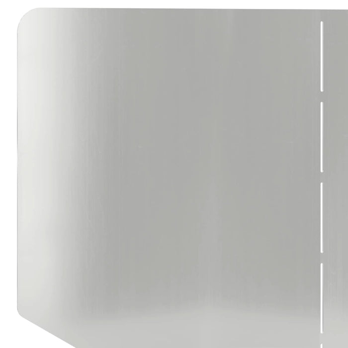 Margine pentru gazon 4 pcs 100 x 45 cm Oțel Argintiu WALTI
