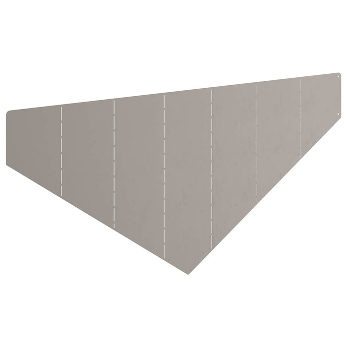 Margine pentru gazon 4 pcs 100 x 45 cm Oțel Ruginit WALTI