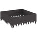 Margine pentru gazon 60 x 60 x 20 cm Oțel Negru - WALTI WALTI