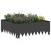 Margine pentru gazon 60 x 60 x 20 cm Oțel Negru - WALTI WALTI