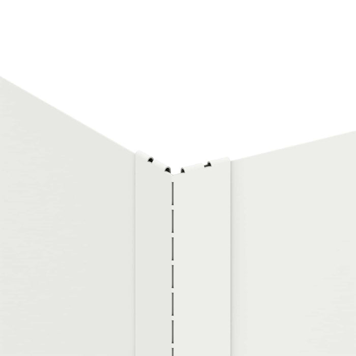 Margine pentru gazon 4 buc. 60 x 60 x 20 cm Oțel Alb - WALTI WALTI