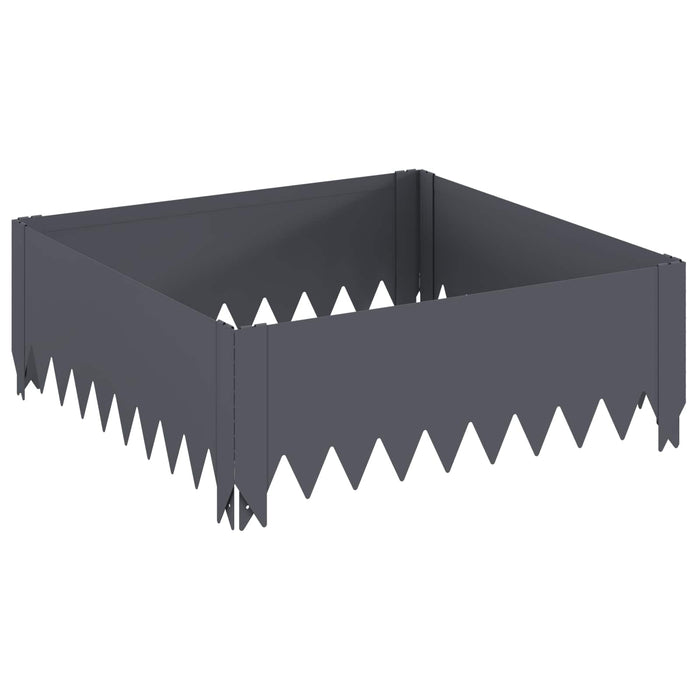 Margine pentru gazon 60 x 60 x 20 cm Oțel Antracit - WALTI WALTI