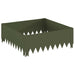 Margine pentru gazon 60 x 60 x 20 cm Oțel Verde măsliniu - WALTI WALTI