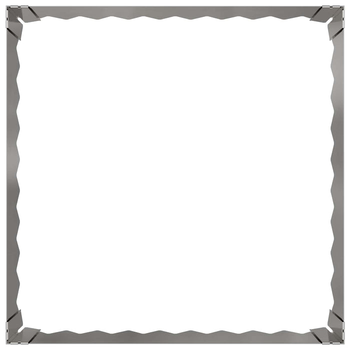 Margine pentru gazon 60 x 60 x 20 cm Oțel Argintiu - WALTI WALTI