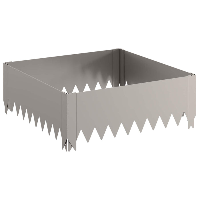 Margine pentru gazon 60 x 60 x 20 cm Oțel Ruginit WALTI
