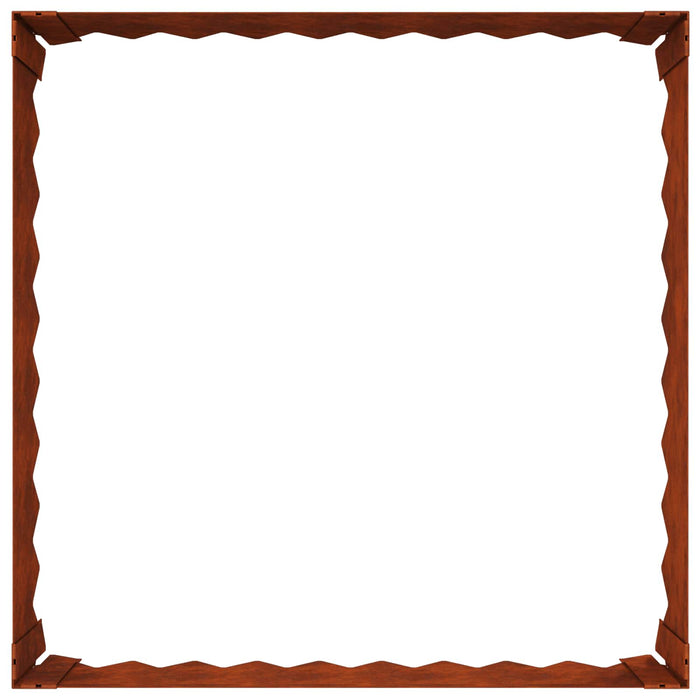 Margine pentru gazon 60 x 60 x 20 cm Oțel Ruginit WALTI