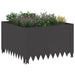 Margine pentru gazon 60 x 60 x 35 cm Oțel Negru - WALTI WALTI