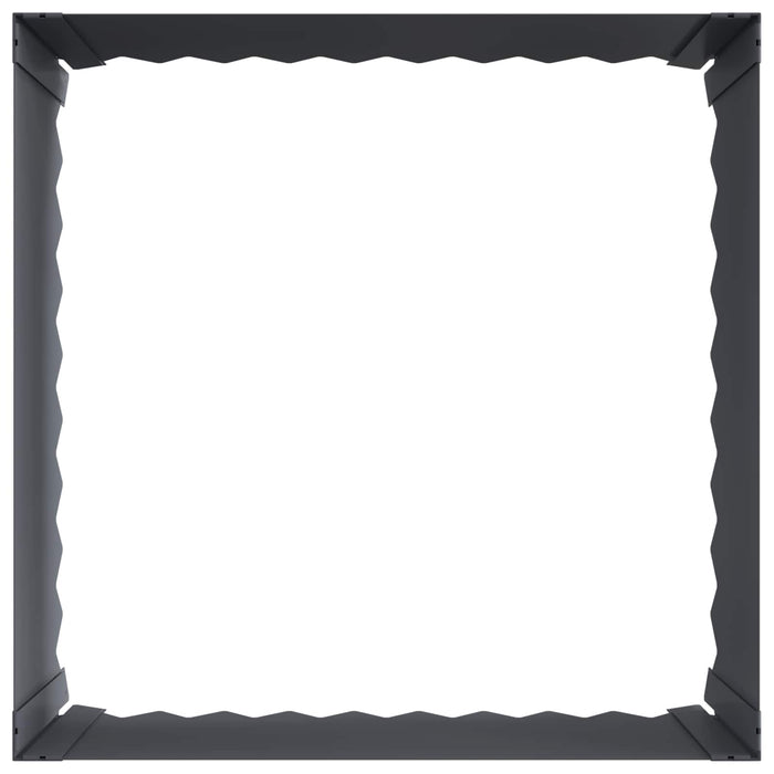 Margine pentru gazon 60 x 60 x 35 cm Oțel Antracit - WALTI WALTI