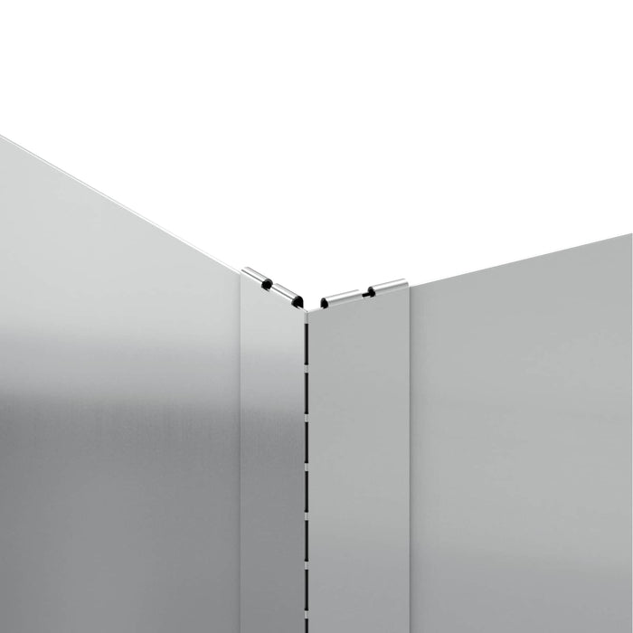 Margine pentru gazon 60 x 60 x 35 cm Oțel Argintiu WALTI