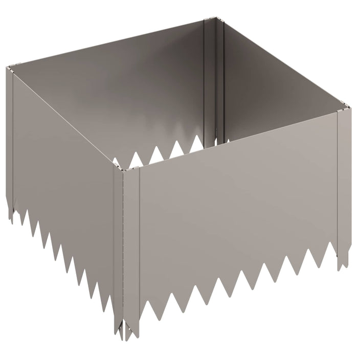 Margine pentru gazon 60 x 60 x 35 cm Oțel Ruginit WALTI