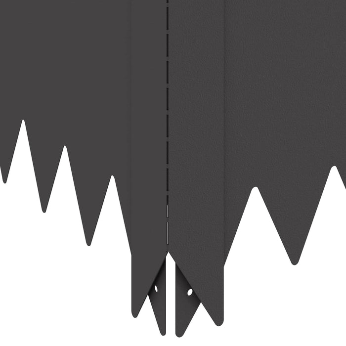 Margine pentru gazon 100 x 60 x 20 cm Oțel Negru - WALTI WALTI