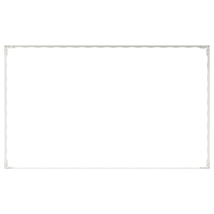 Margine pentru gazon 4 buc. 100 x 60 x 20 cm Oțel Alb - WALTI WALTI