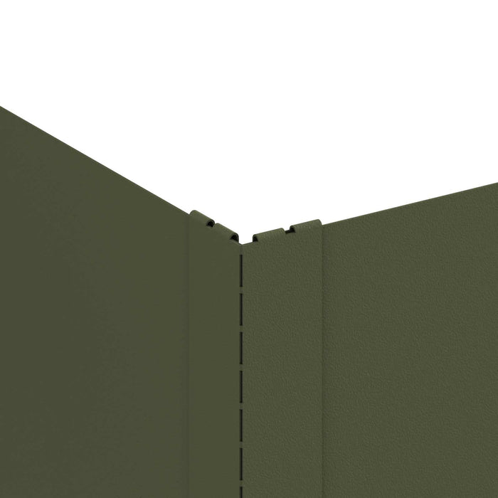 Margine pentru gazon 100 x 60 x 20 cm Oțel Verde măsliniu - WALTI WALTI