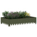 Margine pentru gazon 100 x 60 x 20 cm Oțel Verde măsliniu - WALTI WALTI