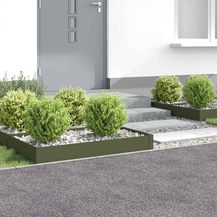Margine pentru gazon 4 buc. 100 x 60 x 20 cm Oțel - WALTI WALTI