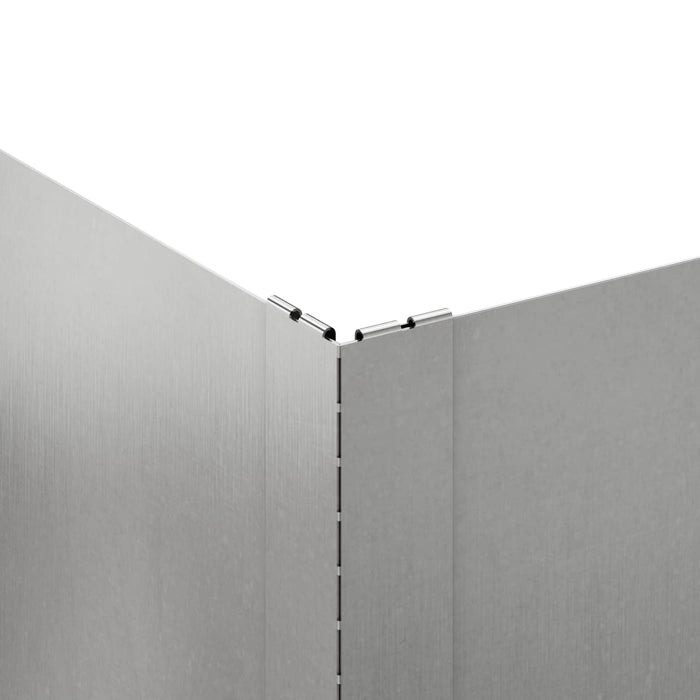 Margine pentru gazon 100 x 60 x 20 cm Oțel Argintiu - WALTI WALTI