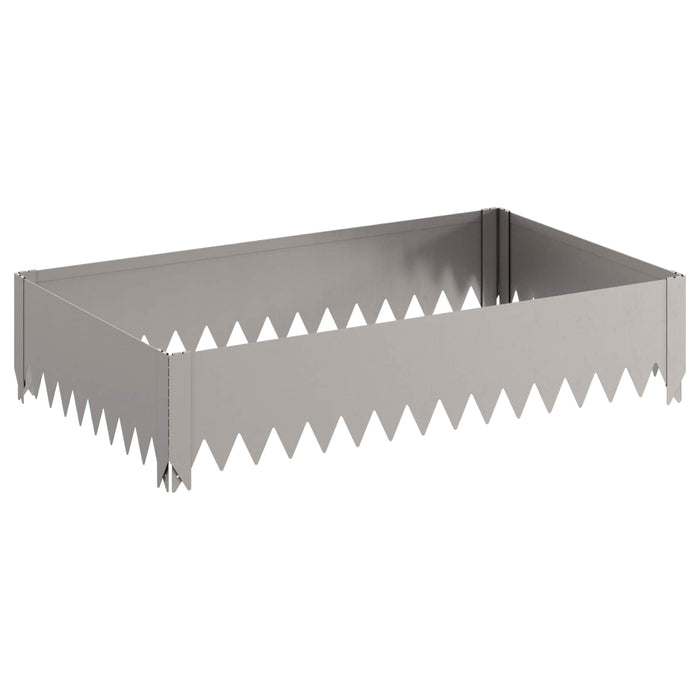 Margine pentru gazon 100 x 60 x 20 cm Oțel Ruginit WALTI
