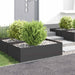 Margine pentru gazon 4 buc. 100 x 60 x 35 cm Oțel Negru - WALTI WALTI