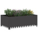 Margine pentru gazon 4 buc. 100 x 60 x 35 cm Oțel Negru - WALTI WALTI