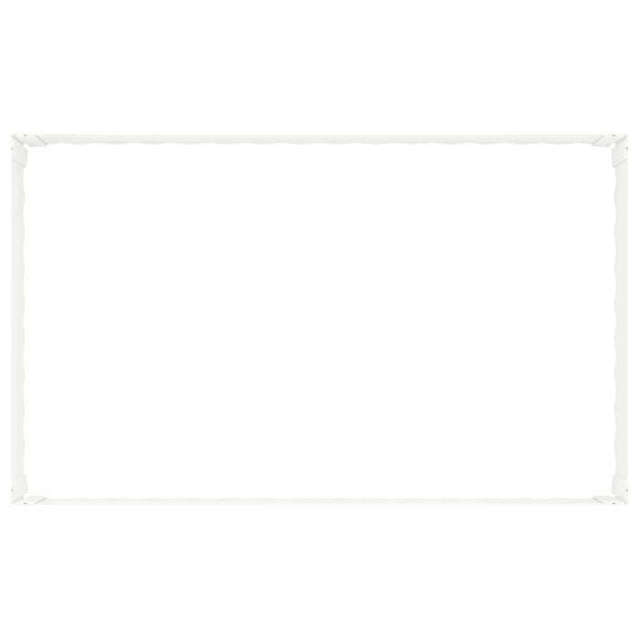 Margine pentru gazon 100 x 60 x 35 cm Oțel Alb - WALTI WALTI