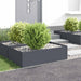 Margine pentru gazon 4 buc. 100 x 60 x 35 cm Oțel Antracit - WALTI WALTI