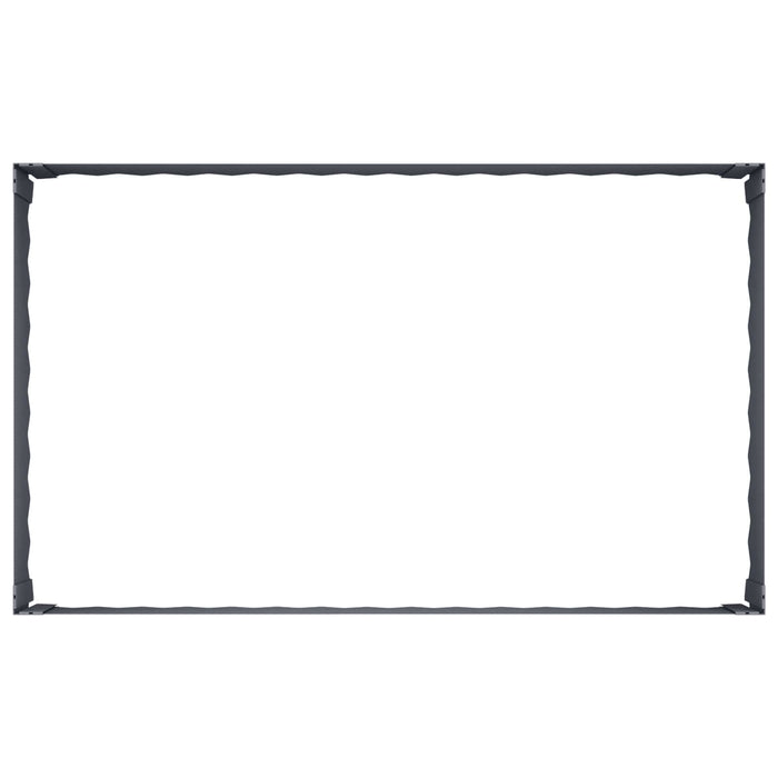 Margine pentru gazon 4 buc. 100 x 60 x 35 cm Oțel Antracit - WALTI WALTI