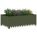 Margine pentru gazon 100 x 60 x 35 cm Oțel Verde măsliniu - WALTI WALTI