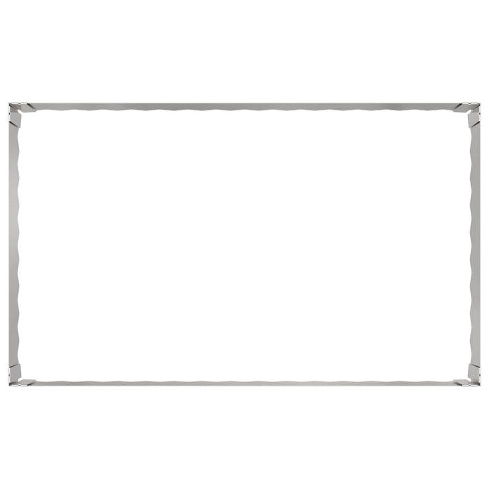 Margine pentru gazon 100 x 60 x 35 cm Oțel Argintiu - WALTI WALTI