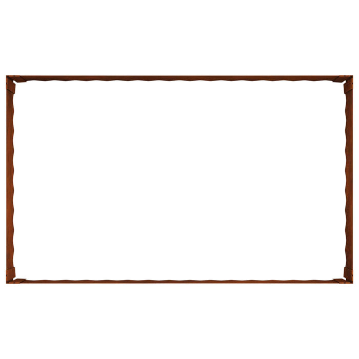 Margine pentru gazon 100 x 60 x 35 cm Oțel Ruginit WALTI