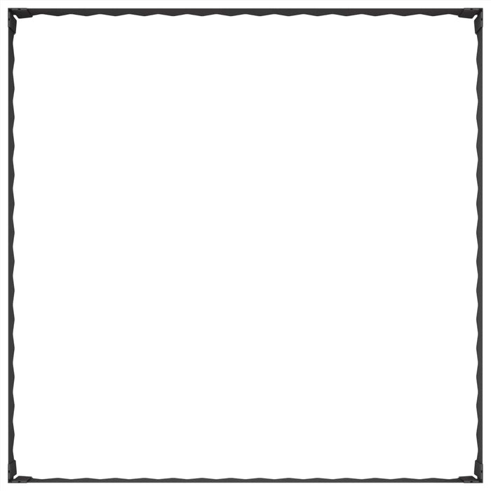 Margine pentru gazon 100 x 100 x 20 cm Oțel Negru - WALTI WALTI