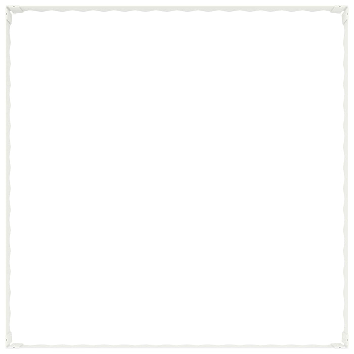 Margine pentru gazon 100 x 100 x 20 cm Oțel Alb - WALTI WALTI