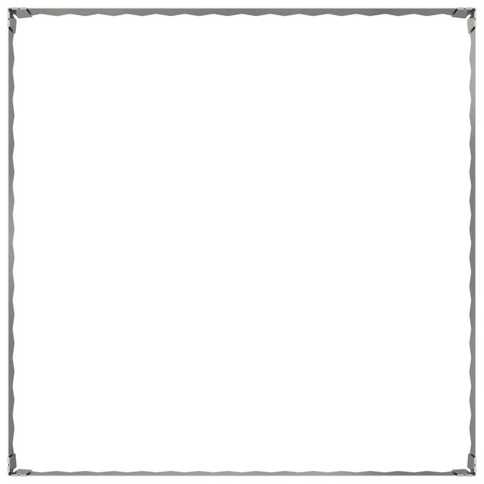 Margine pentru gazon 100 x 100 x 20 cm Oțel Argintiu WALTI