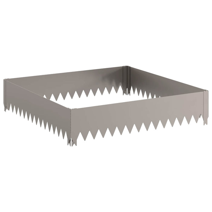 Margine pentru gazon 100 x 100 x 20 cm Oțel Ruginit WALTI
