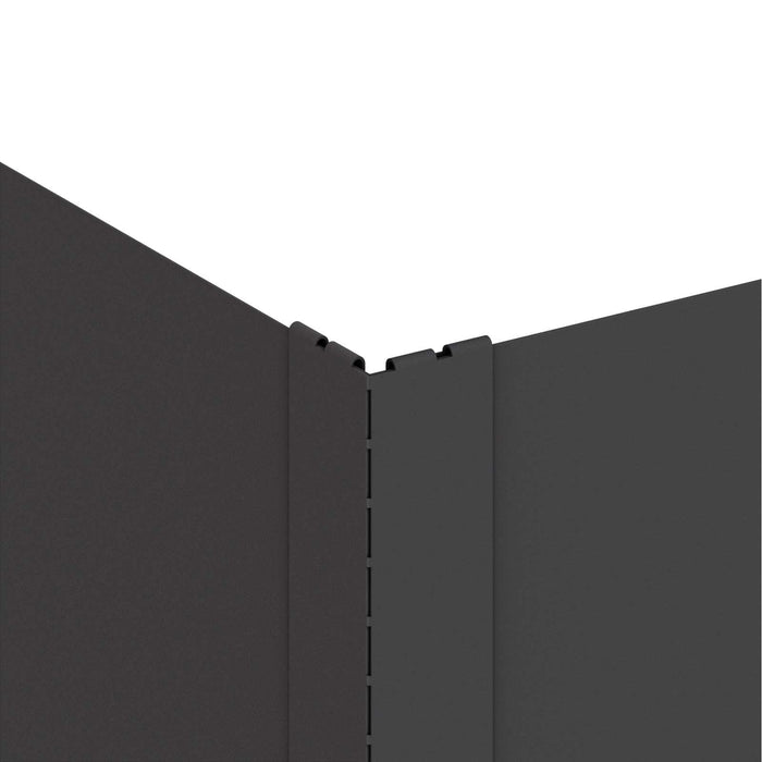 Margine pentru gazon 100 x 100 x 35 cm Oțel Negru - WALTI WALTI
