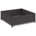 Margine pentru gazon 100 x 100 x 35 cm Oțel Negru - WALTI WALTI
