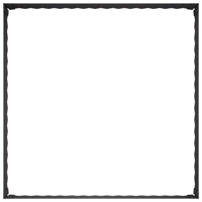 Margine pentru gazon 100 x 100 x 35 cm Oțel Negru - WALTI WALTI