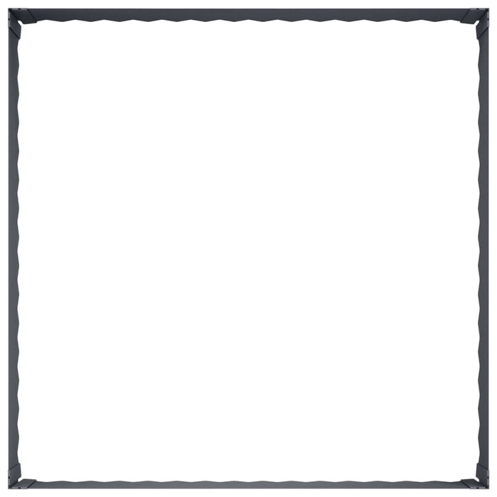Margine pentru gazon 100 x 100 x 35 cm Oțel Antracit - WALTI WALTI