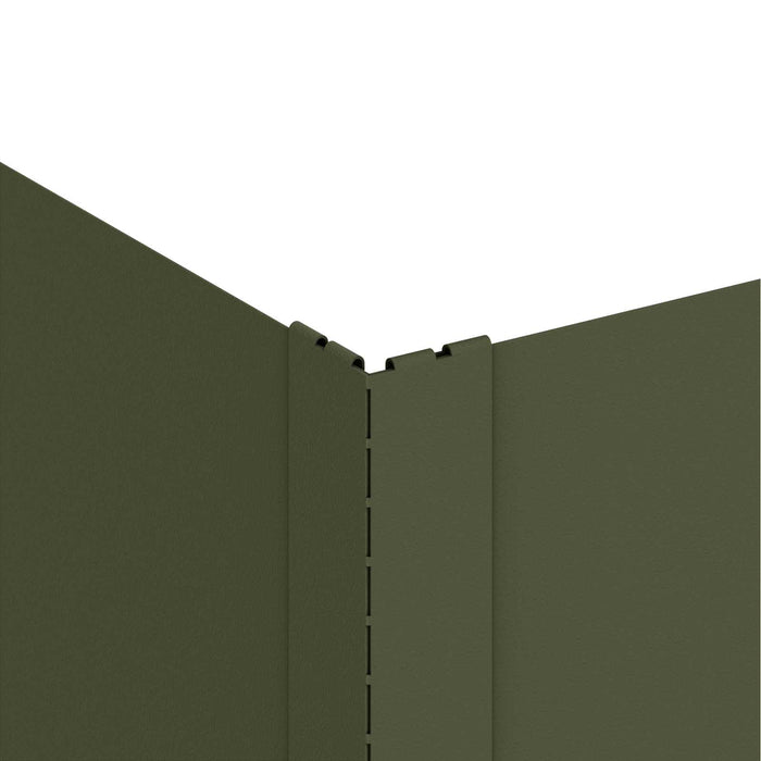 Margine pentru gazon 100 x 100 x 35 cm Oțel Verde măsliniu - WALTI WALTI