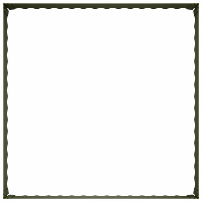 Margine pentru gazon 4 buc. 100 x 100 x 35 cm Oțel - WALTI WALTI