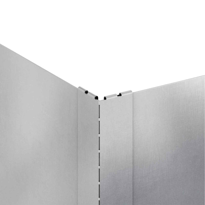 Margine pentru gazon 100 x 100 x 35 cm Oțel Argintiu - WALTI WALTI