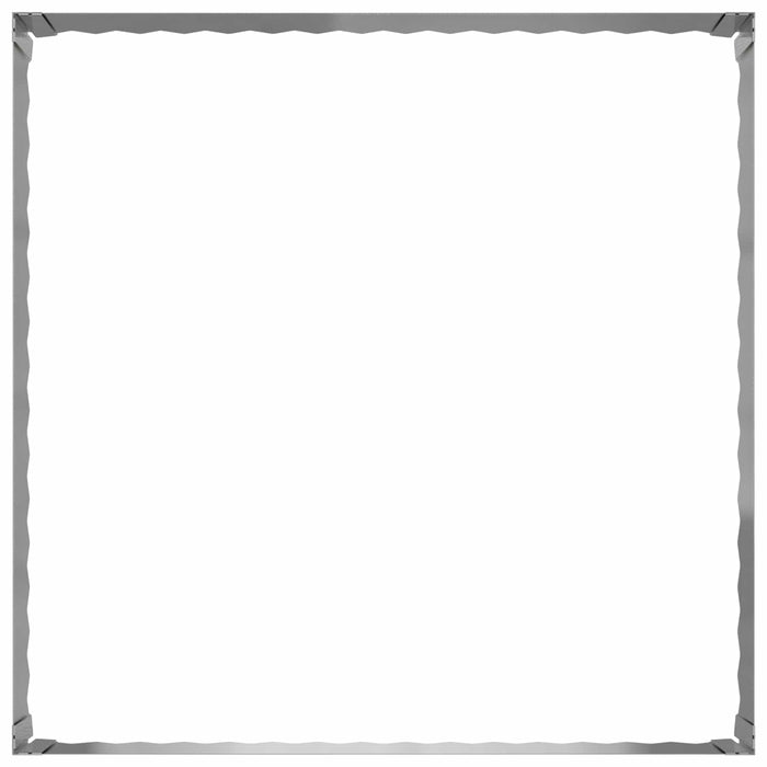 Margine pentru gazon 100 x 100 x 35 cm Oțel Argintiu - WALTI WALTI