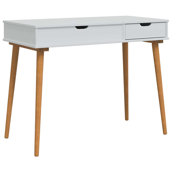 Masă de Machiaj FAUSKE Alb 100 x 50 x 78 cm WALTI
