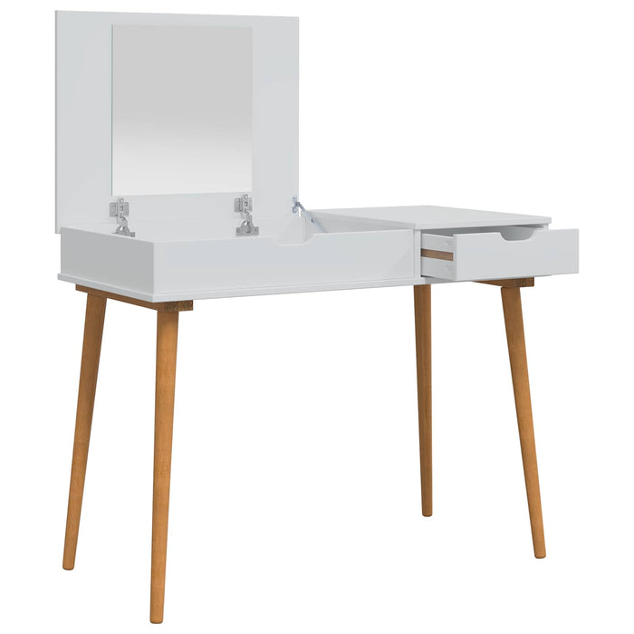 Masă de Machiaj FAUSKE Alb 100 x 50 x 78 cm WALTI