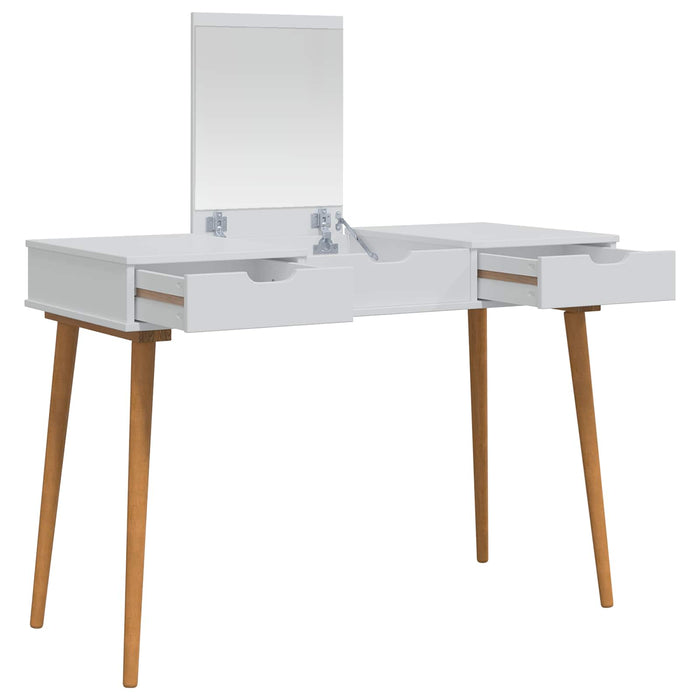 Masă de Machiaj FAUSKE Alb 112 x 50 x 78 cm WALTI