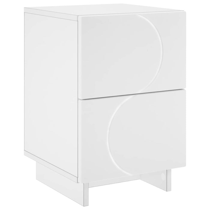 Dulap de noapte Alb 33,5 x 34,5 x 50 cm Lemn prelucrat - WALTI WALTI
