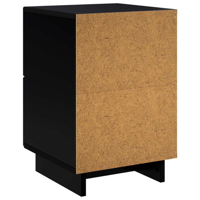 Dulap de noapte Negru 33,5 x 34,5 x 50 cm Lemn prelucrat WALTI